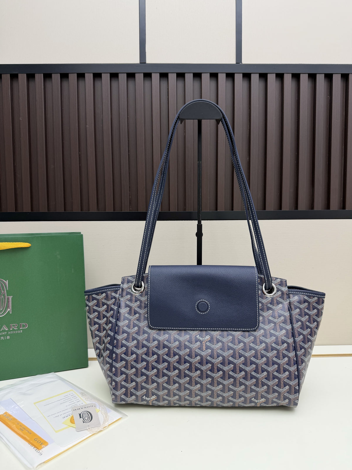 Goyard Bellechasse Tote MM – Navy/Grey