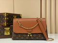 Louis Vuitton Favorite MM Monogram Canvas & Caramel Leather Chain Bag