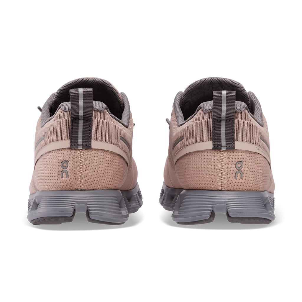 On Womens Cloud 5 Waterproof - Rose/Fossil (59.98527)