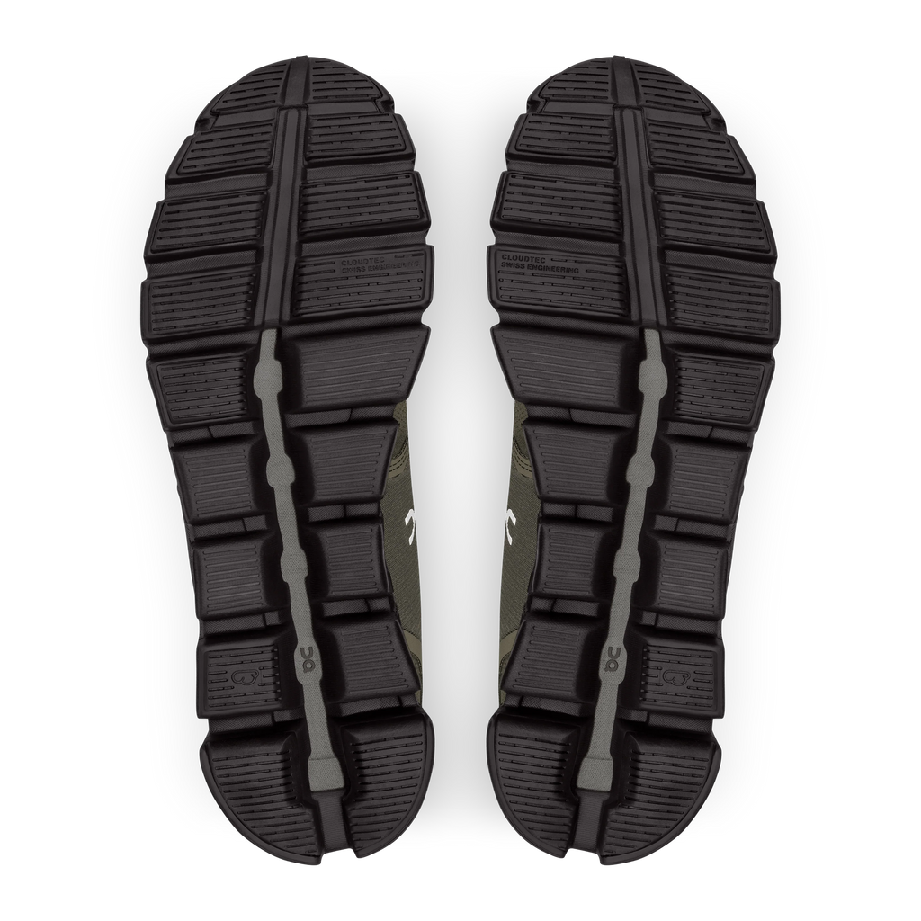 On Mens Cloud 5 Waterproof Olive/Black- (59.98840)